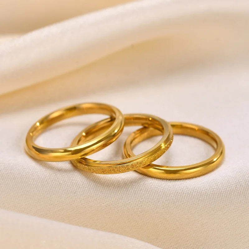 3PCS Set Stainless Steel Ring - Accessory