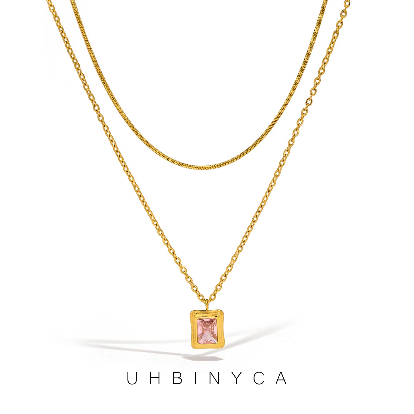 Zirconia Pendant Necklace - Accessory