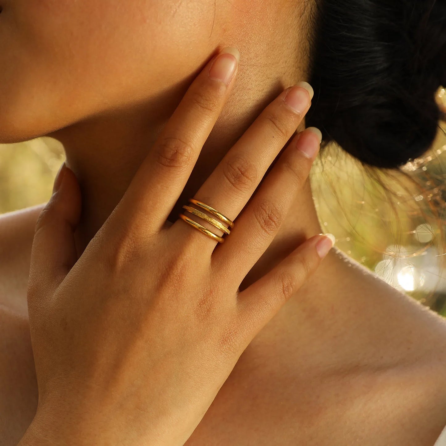 3PCS Set Stainless Steel Ring - Accessory
