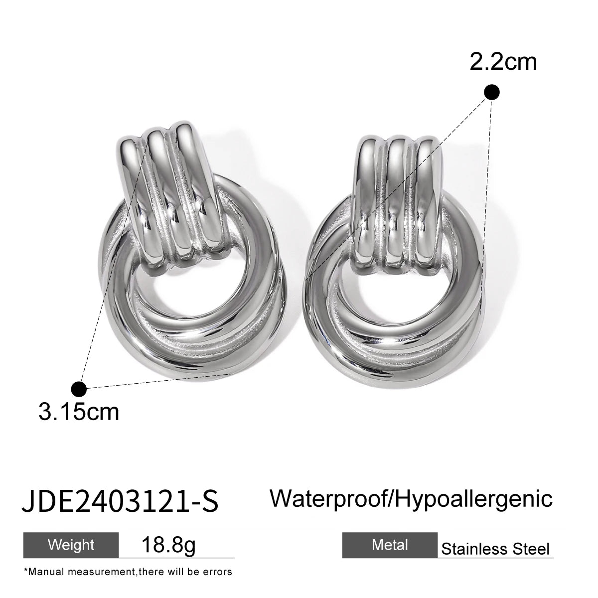 Minimalistic Ring Stud Earrings - Accessory