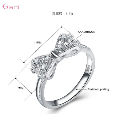 Bowknot Ring - 925 Sterling Silver