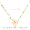 Sweet Gold Color Daisy Flowers Charms Chain Choker Necklaces