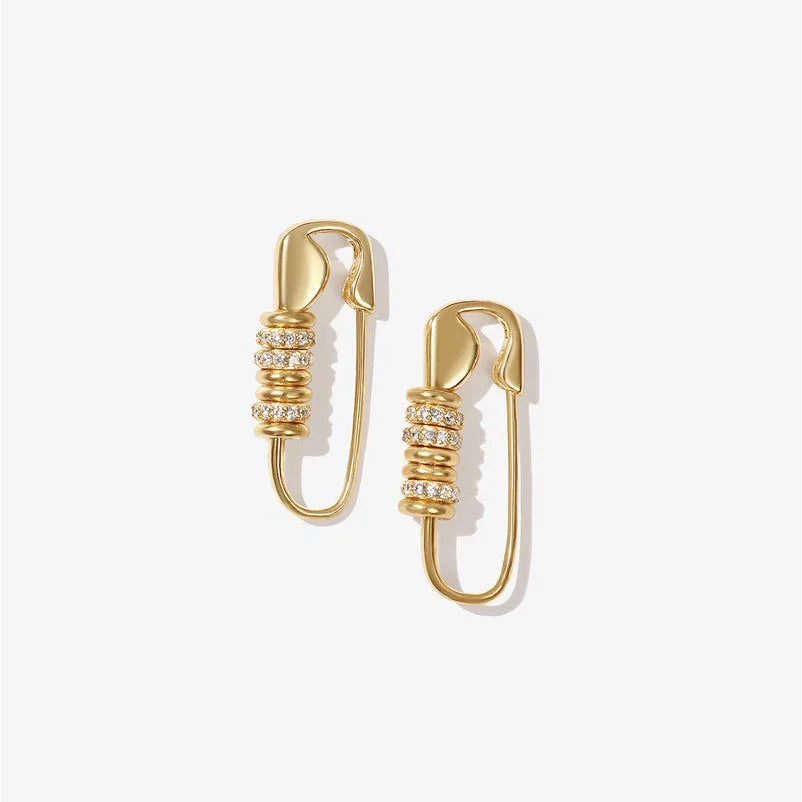 Rhinestone Hoop Earrings