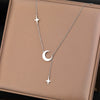 Moon Necklace - with North stars