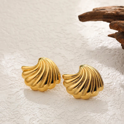 Summer beach Earrings - Gold plated