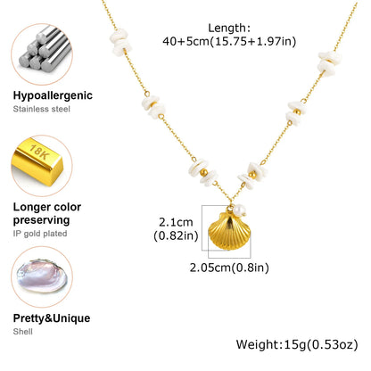 Beach Pearl Pendant Necklaces
