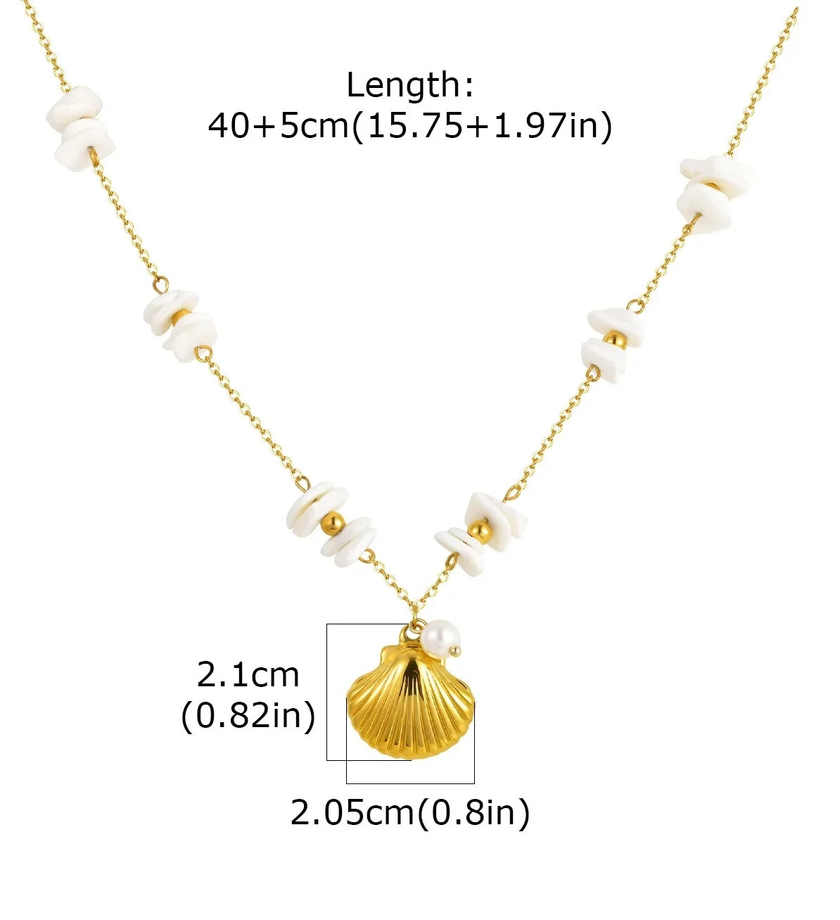Beach Pearl Pendant Necklaces