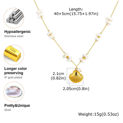 Beach Pearl Pendant Necklaces