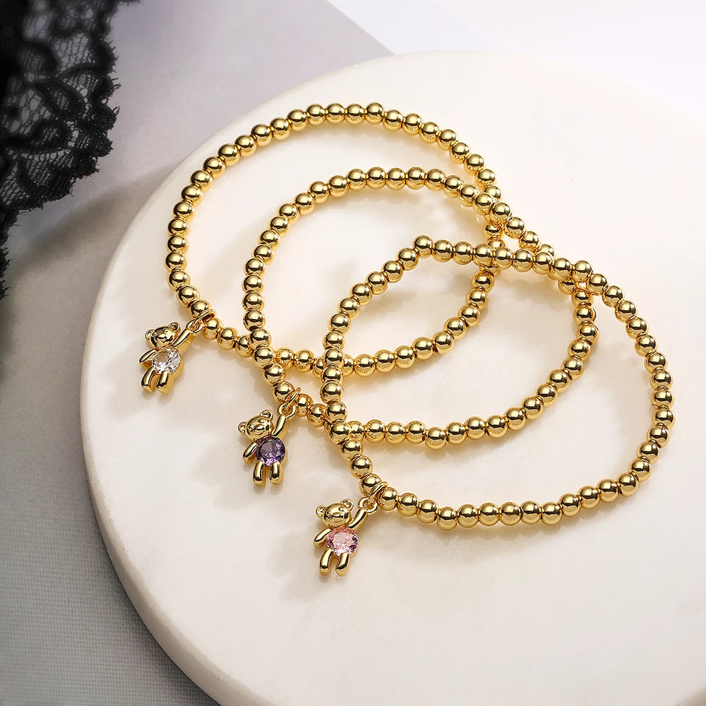 Teddy Copper Beads Bracelet - Accessory 
