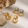 Gold Silver Circular Earrings