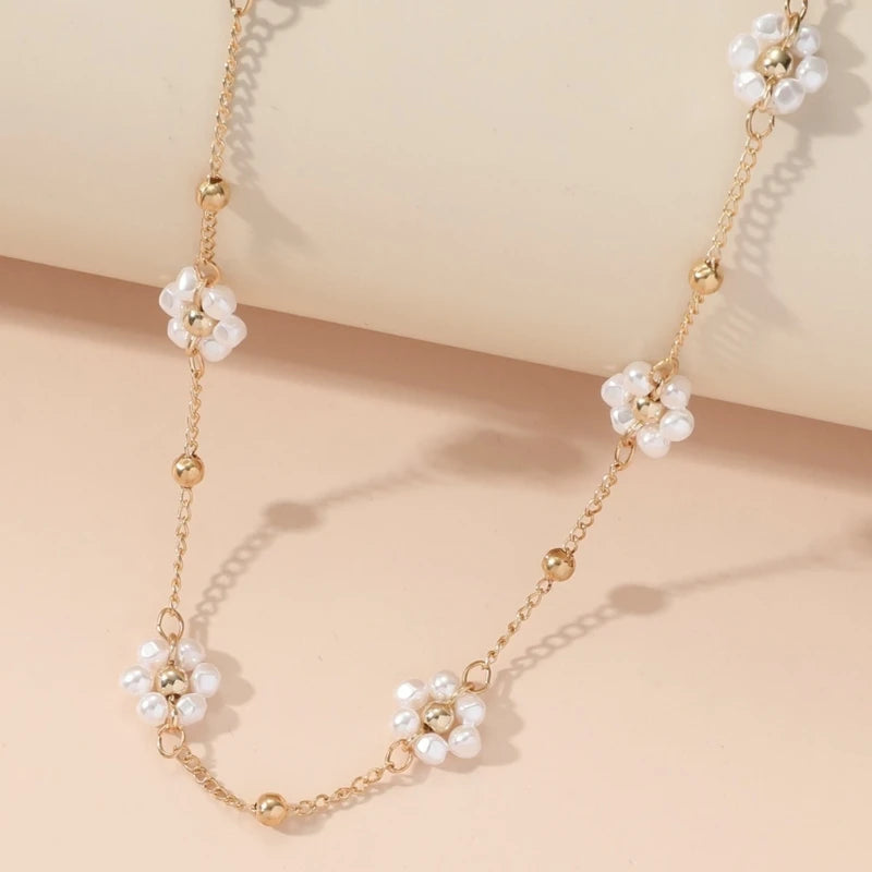 Floral Charm Choker - Accessory 