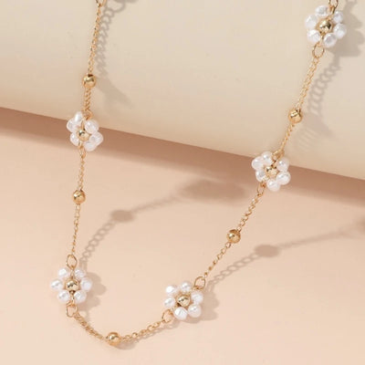 Floral Charm Choker - Accessory