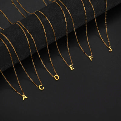 Minimalist Initial A-Z Letter Necklace