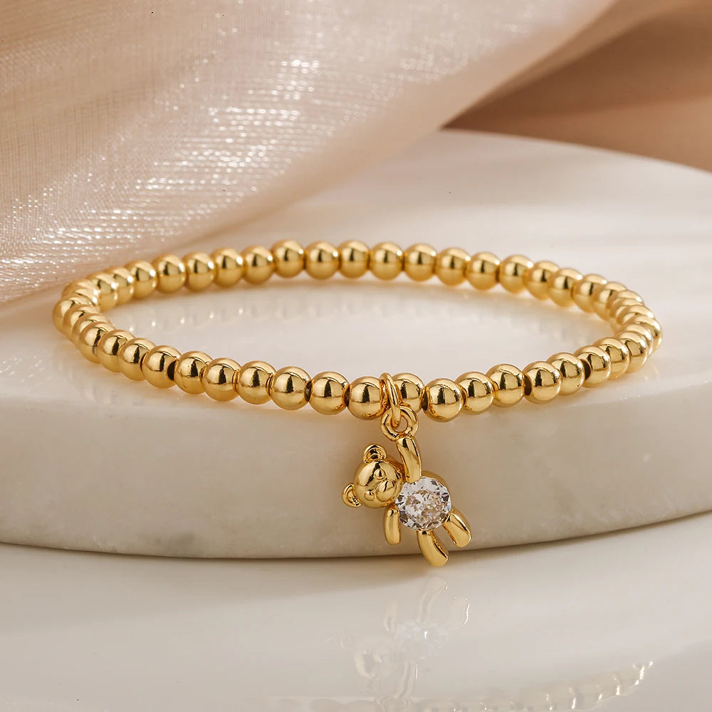 Teddy Copper Beads Bracelet - Accessory 