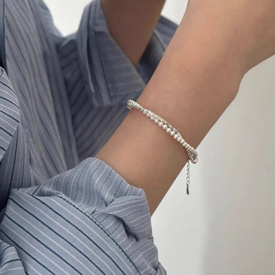 Double Layer Pearl Bracelet - 925 Silver