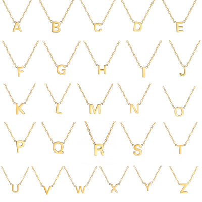 Minimalist Initial A-Z Letter Necklace