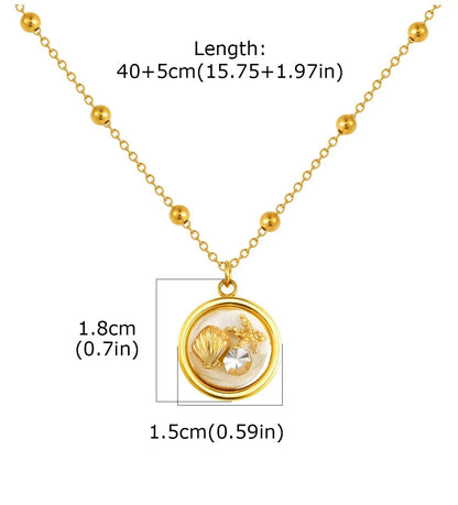 Beach Pearl Pendant Necklaces