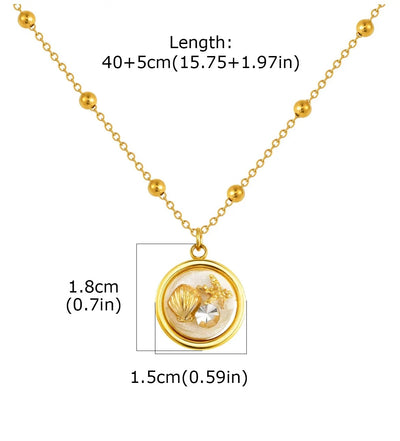 Beach Pearl Pendant Necklaces