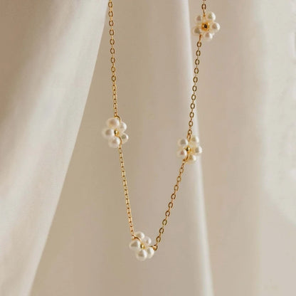 Floral Charm Choker - Accessory 