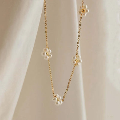 Floral Charm Choker - Accessory