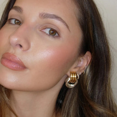 Minimalistic Ring Stud Earrings