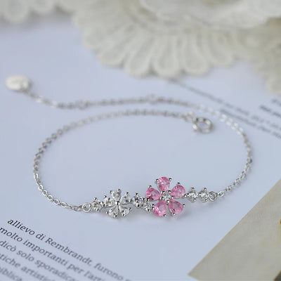 Pink Cherry Blossom Bracelet