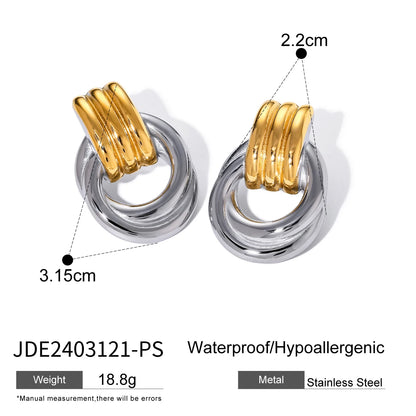 Minimalistic Ring Stud Earrings - Accessory 