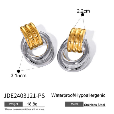 Minimalistic Ring Stud Earrings