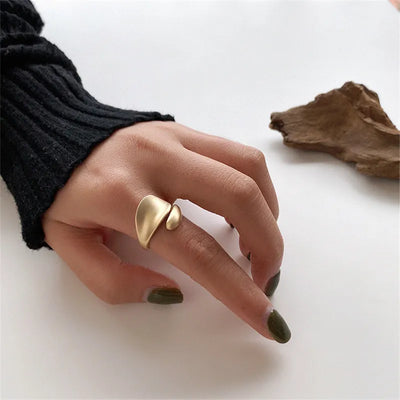 Golden Flow Ring