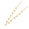 Cubic Zirconia Flower Charm Necklace - Stainless Steel
