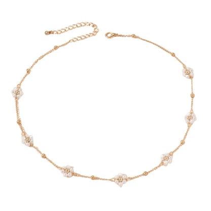 Floral Charm Choker - Accessory 