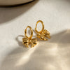 Chic Bow Tie Pendant Drop Hoop Huggie Earrings