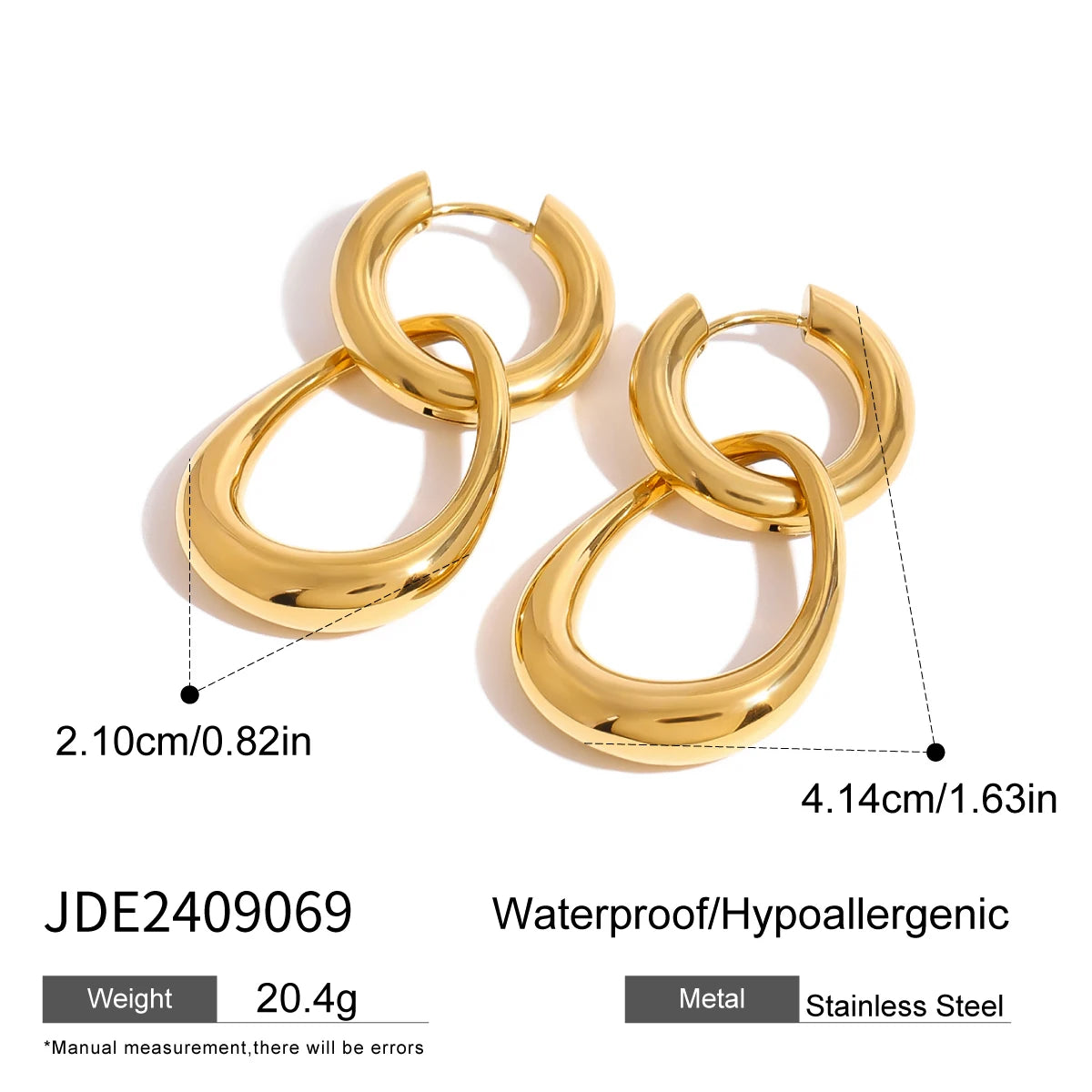 Gold Silver Circular Earrings - Accessory 