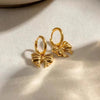 Chic Bow Tie Pendant Drop Hoop Huggie Earrings
