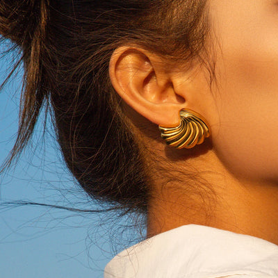 Summer beach Earrings - Gold plated