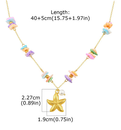Beach Pearl Pendant Necklaces