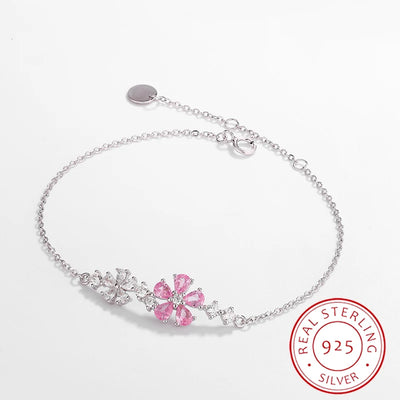 Pink Cherry Blossom Bracelet