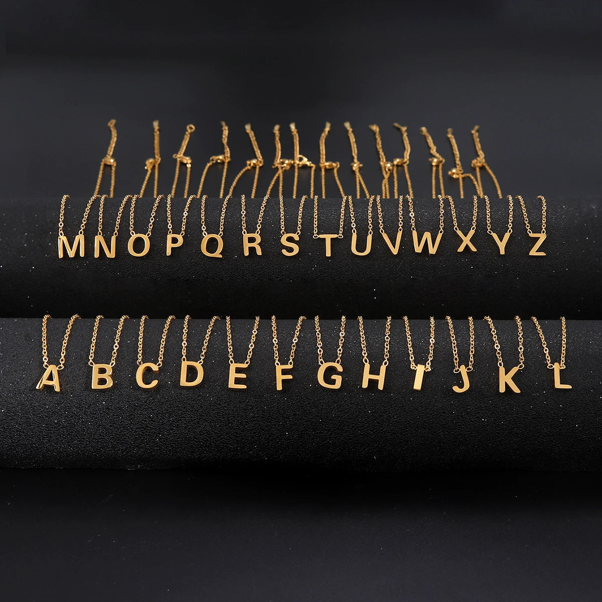 Minimalist Initial A-Z Letter Necklace - Accessory 