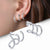 Creative Simple Lines 925 Sterling Silver Earrings