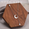 Moon Necklace - with North stars