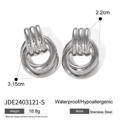 Minimalistic Ring Stud Earrings