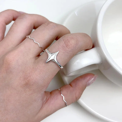 North Star Ring - 925 Sterling Silver