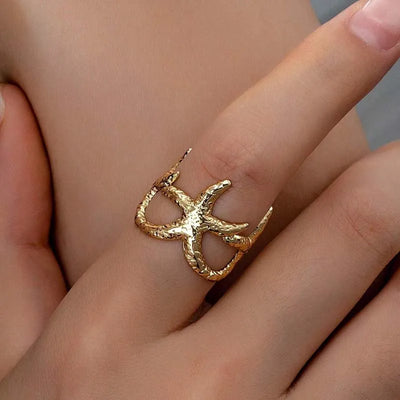 Starfish Open Ring